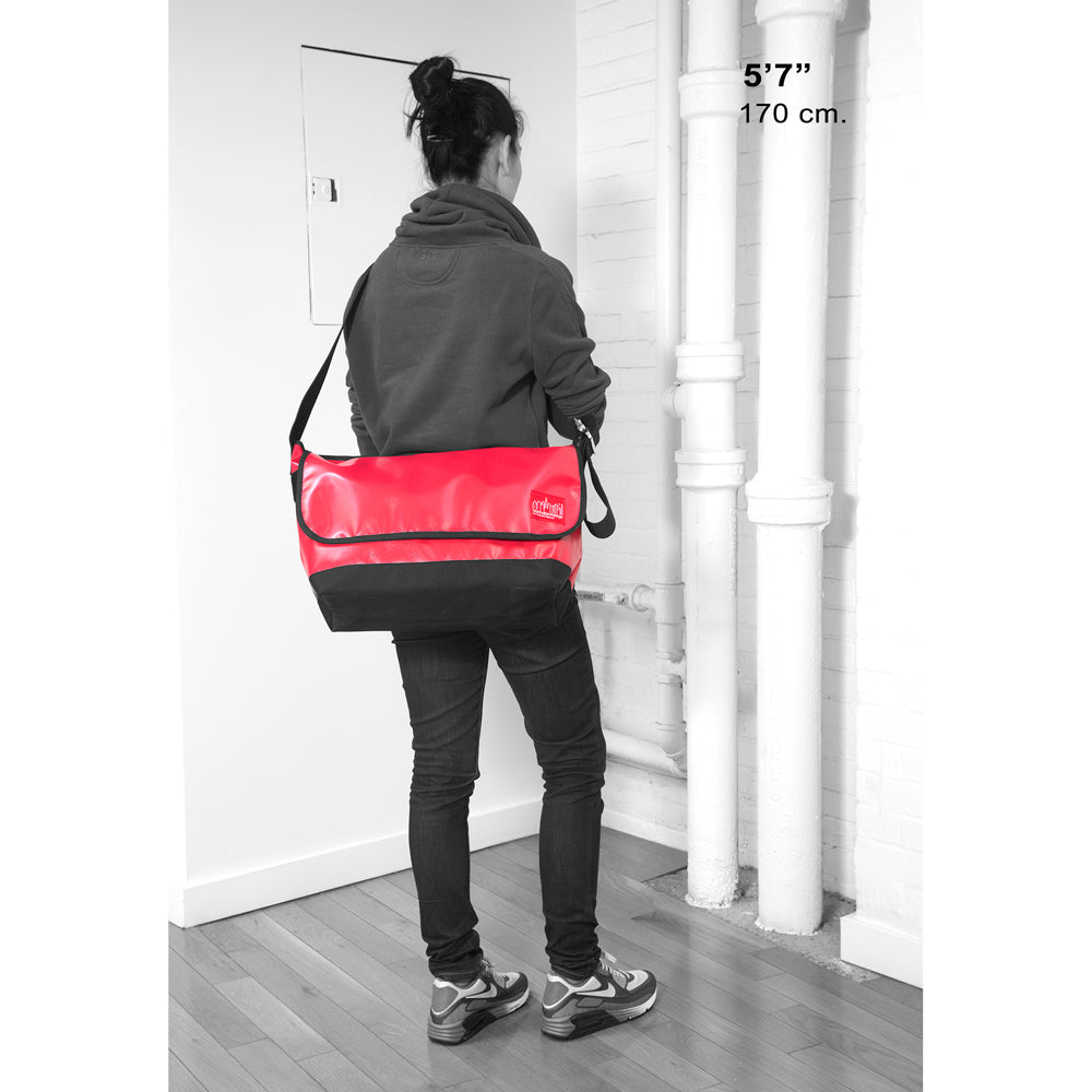 Vinyl Vintage Messenger Bag (LG)